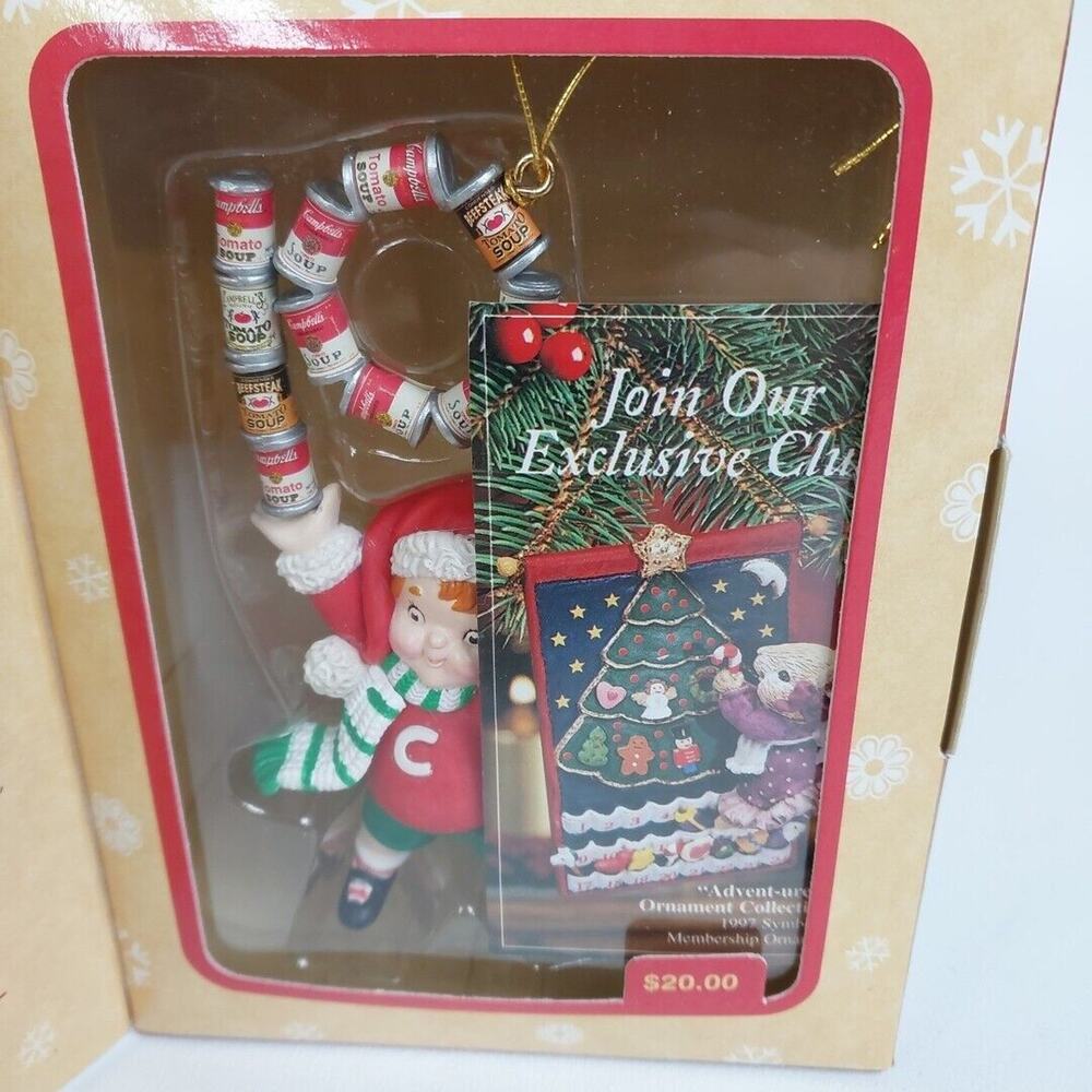 Enesco Treasury Masterpiece Ornament 1997 Campbell's Soup 100 Years New In Box - Picture 2 of 4